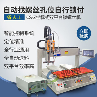 Coordinate Automatic Locking Screw Machine, Dual Platform Fully Automatic Locking Screw Machine, Air Blowing Double Workstation Screwing Machine
