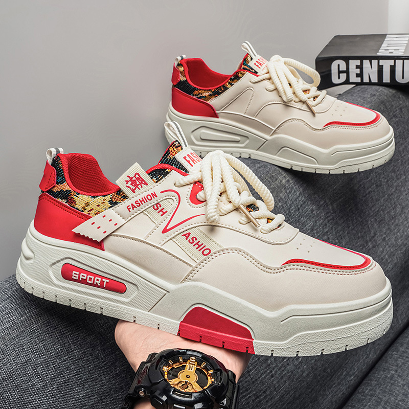 Zapatos de skate para hombres cuatro estaciones nuevos zapatos casuales de alto nivel bajo moda juvenil moda coreana zapatos de skate para hombres