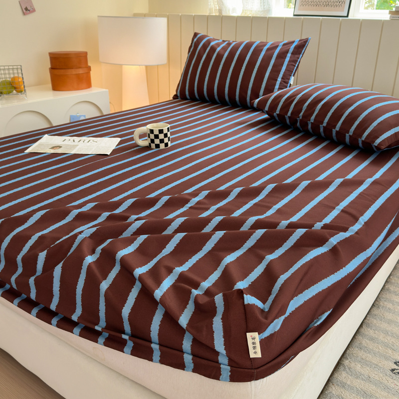 Cama de algodón grueso y molido, una sola pieza de algodón puro otoño y invierno, nueva cubierta de colchón doble