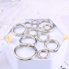 316 ステンレス鋼オープンバックル diy 手作りバッグバックルリングジュエリーアクセサリーソリッドキーホルダー 304 スプリングバックル