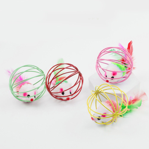 Directly approved by the manufacturer, cat toys, caged mice, funny cat self-pleasure artifacts, pet toys, interactive cat pets, plush mice