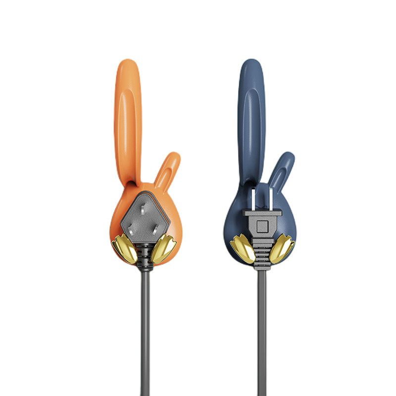 Venta al por mayor multi-funcional de dibujos animados lindo conejo ponche-libre organización gancho de la pared sin fisuras gancho de almacenamiento gancho de baño