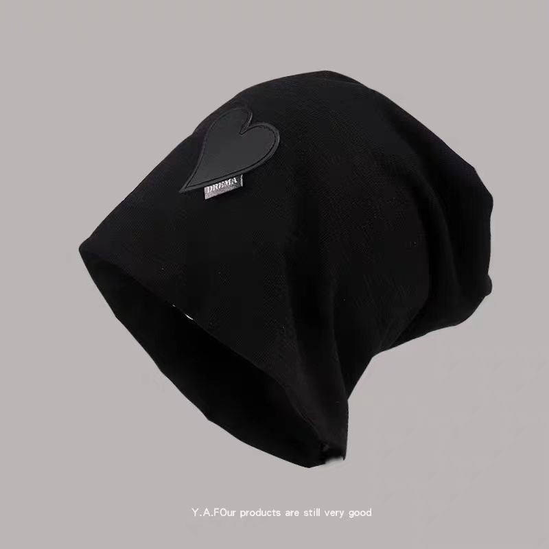 Love pile hat-black