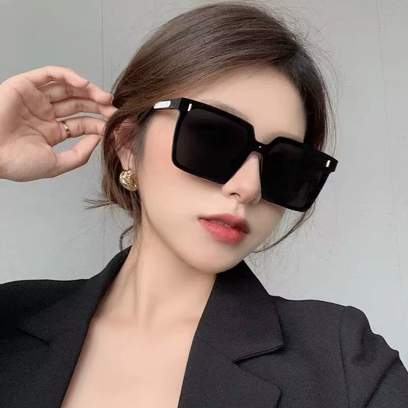 Поляризационные солнцезащитные очки персонализированный Интернет Красный и Большая оправа мужские водительское зеркало супер-clear красивые очки для женщин