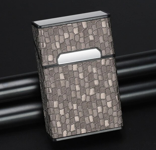 Caja de cigarrillos 20 paquetes Caja de regalo Caja de cigarrillos en bruto de cuero Caja de cigarrillos magnética portátil personalizada para niños Caja de cigarrillos anticolisión y a prueba de humedad para niñas