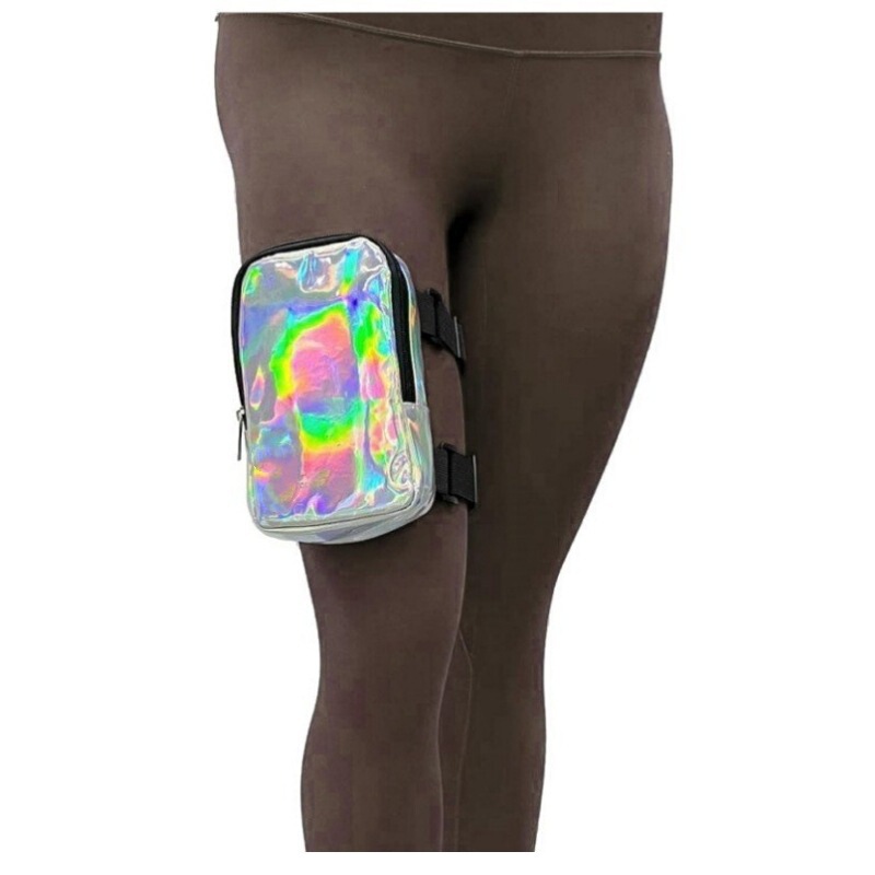 Amazon's New Holographic Thigh Bag for Women, Outdoor Waist Bag, Carnival Hiking Waist Bag, Adjustable