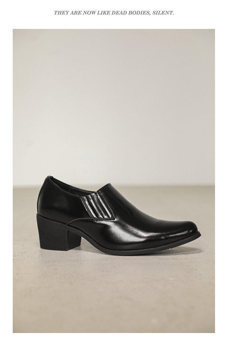 Loafers Men's Shoes Fashion Large Size Low Top Shoes Spring And Autumn New Style Sleeve Pointed Leather Shoes One Step Small Leather Shoes_vogvips.com