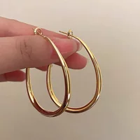 Серьги-капли подходят для квадратного и круглого лица, женские доступные роскошные серьги-кольца высокого класса, крутые стильные большие серьги.