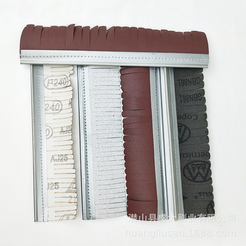 Fuente de la fábrica maquinaria para trabajar la madera cepillo de pulido de papel de lija cepillo de silo rodillo Sander accesorios tira de gasa tira de sisal