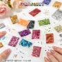 袋装多色手工美甲金葱粉