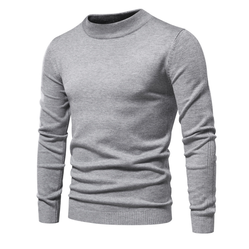 Cross-Border Trade Thickened Warm Sweater for Men, Slim Fit Men's Sweater, Multi-Color Knitted Long-Sleeve Undershirt Cross-Border Trade Thickened Warm Sweater for Men, Slim Fit Men's Sweater, Multi-Color Knitted Long-Sleeve Undershirt