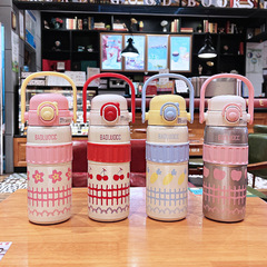 Hottest New Insulated Cup for Women - High-Endurance 316 Stainless Steel Straw Cup, Student Portable Handheld Large Capacity Water Bottle