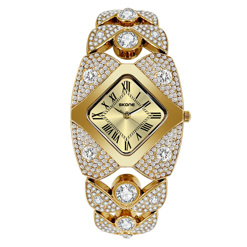 SKONE Time and Space Brand Diamond-encrusted Fashion Ladies Watch Factory Direct Selling Cross-border E-commerce Quartz Watch
