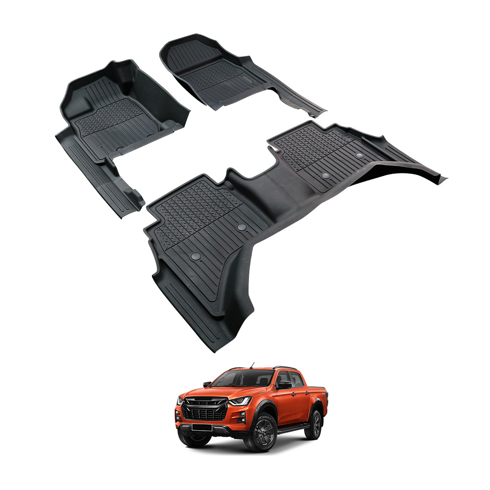 Txinrui Aplicable Isuzu D-Max Alfombrilla de suelo para coche Tpe Car Floor Mat Alfombrilla de inyección 5D