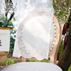 Cloth for princess, white lace curtain, french style