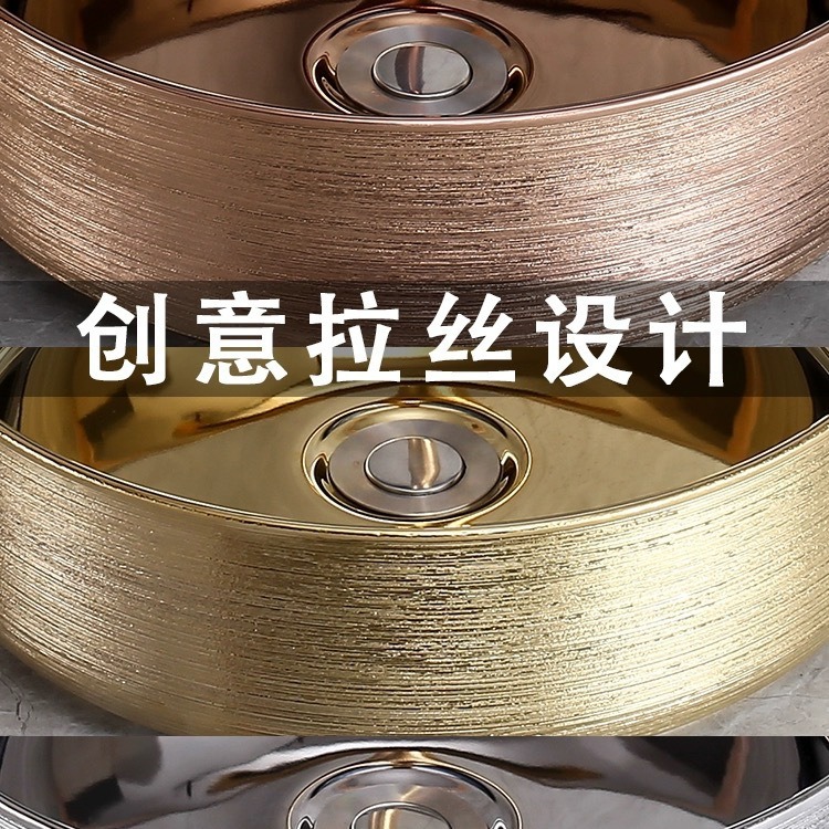 Galvanoplastia mesa de cerámica lavabo Hotel pequeño tamaño redondo transfronterizo lavabo cuenca única