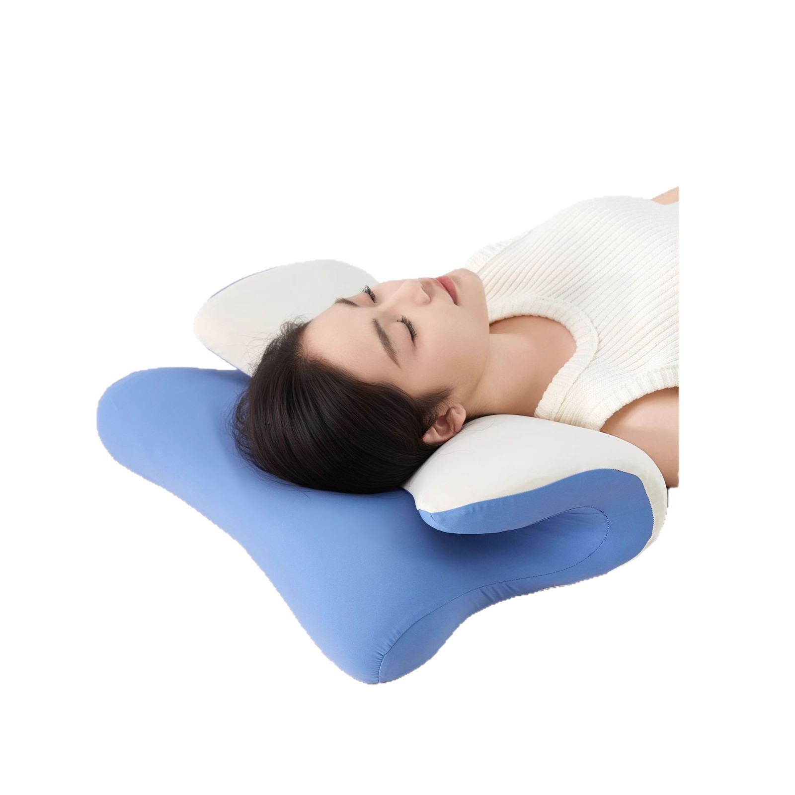 almohada especial para proteger la columna vertebral cervical para ayudar a dormir almohada de algodón de memoria para adultos dormitorio de estudiantes almohada de descanso ergonómica