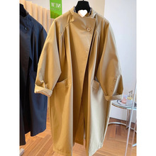 欧货爆款高级立领2024年春季大码女装休闲宽松加(100cm<衣长)小个