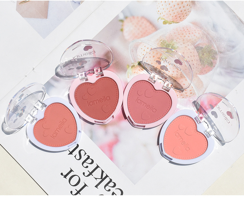 Solid Color Plastic Blusher display picture 2