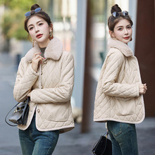2025冬季短款女装高档真绵羊皮衣百搭韩版毛领加绒加厚保暖外套潮