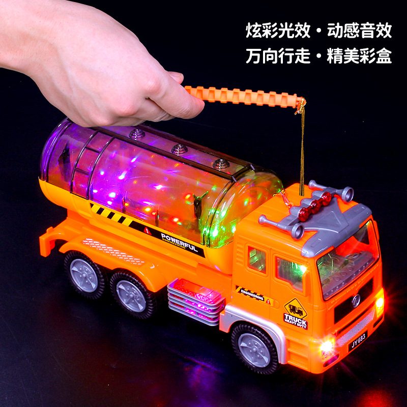 Transfronterizo 4D Vehículo eléctrico de ingeniería universal con música ligera Festival del Medio Otoño linterna Festival puesto linterna modelo de juguete
