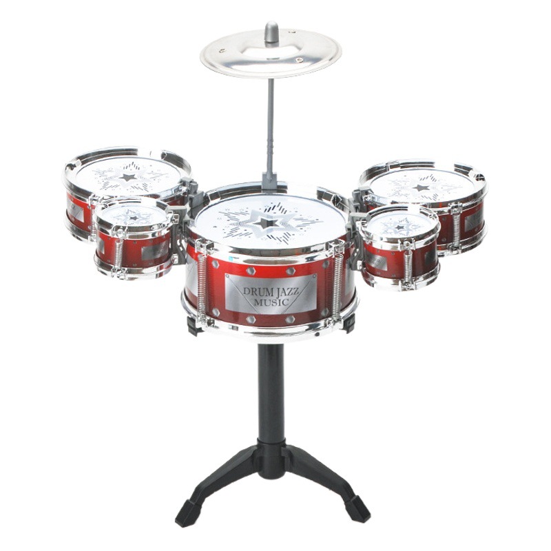 Drum set niños principiantes juguetes para niños 1-3-6 años de edad Jazz tambor golpeando 2-4 niño pequeño 5 regalos 8 mujeres