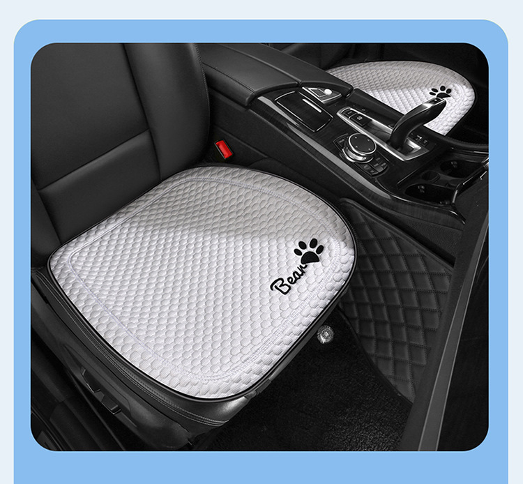 Car Summer Cool Cushion Seat Cushion Four Seasons Universal Breathable and Ventilated Cute Cartoon Car Interior Cushion Single Piece Seat Cover