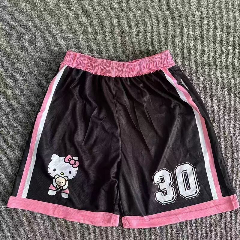 Basketball Uniform Kitty No. 30 Quick-Drying Breathable Personalized Competition Training Sports Shorts for Men and Women