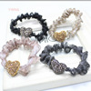 Advanced hair rope, ponytail, crystal, hair accessory, internet celebrity, high-quality style