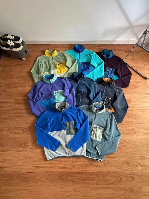 pata 1/2-Zip フリース プルオーバー アウトドア ウォーム ハーフジップ プルオーバー フリース スウェットシャツ|undefined