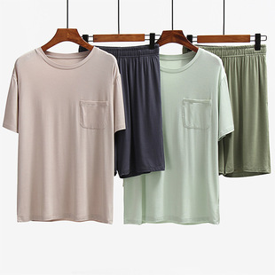 Thin summer pijama, set, sleeves, with short sleeve