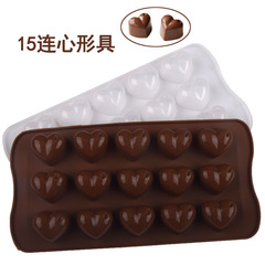 Thickened 15 Layers Small Droplet Heart Shape Silicone Ice Cube Tray Ice Mold Silicone Freezing Tray Crystal Droplet Casting Mold