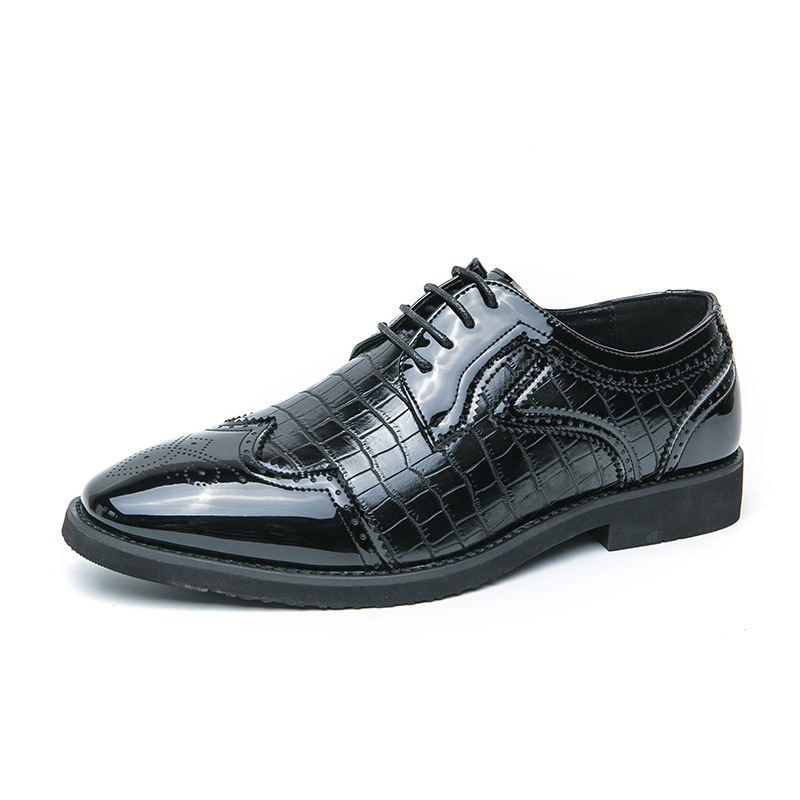 Transfronterizo 48 zapatos de cuero de hombre 2024 primavera y otoño ropa de oficina de negocios zapatos de hombre zapatos de boda novio