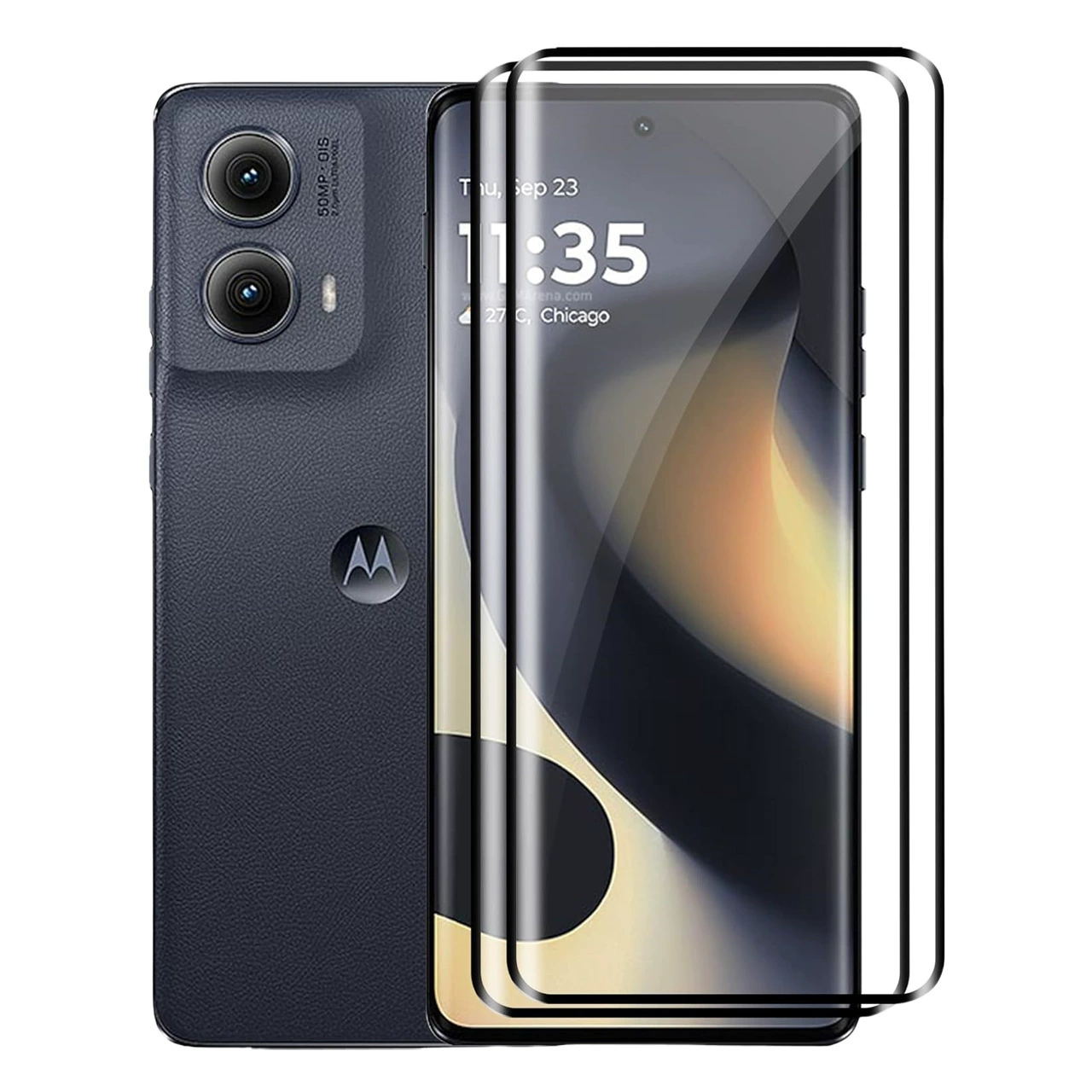 Подходит для Moto edge2024 изогнутый край клей полное клеевое закалённое плёнка Motorola edge60 полный экран защитная плёнка для телефона