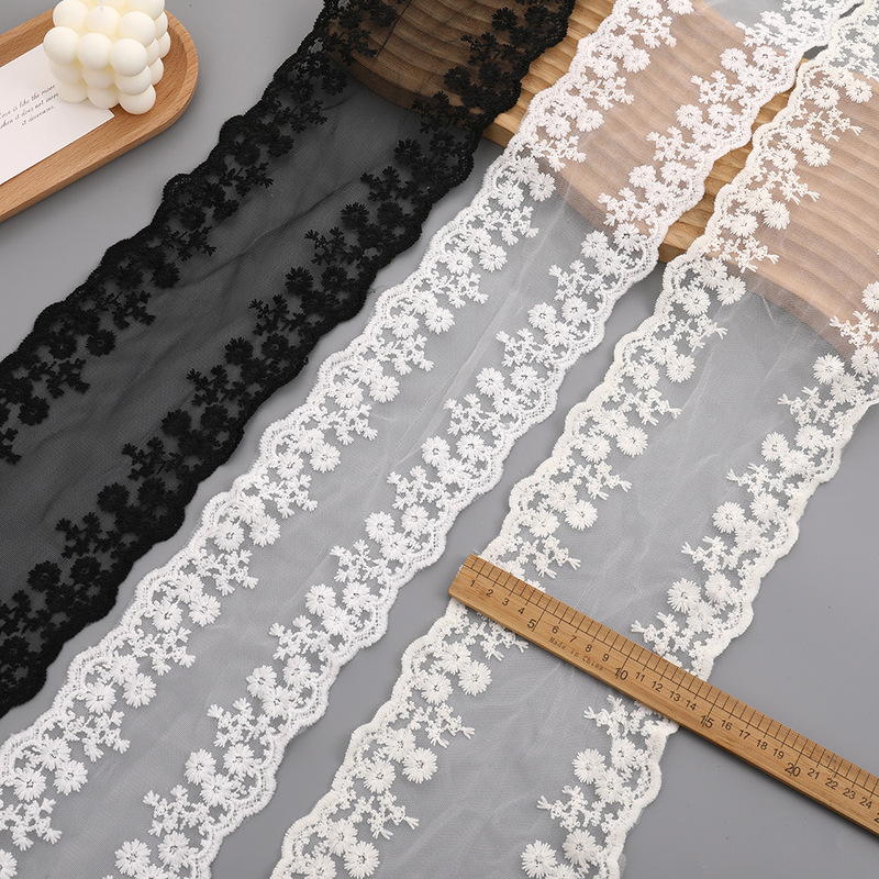 In-stock double-sided symmetrical milk silk lace DIY bow lace trim clothing accessories hair accessories hair tie accessories In-stock double-sided symmetrical milk silk lace DIY bow lace trim clothing accessories hair accessories hair tie accessories