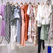 清仓走份尾货商场同款真情告白樱内23夏泡泡袖A字套装连衣裙裤裙