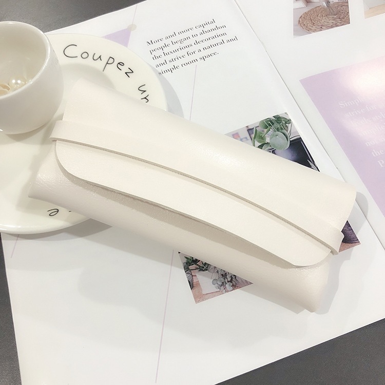 White leather box