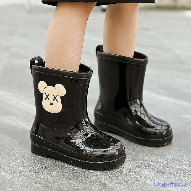 Children's Rain Boots, Boys' Baby Non-Slip Rain Boots, Girls' Students, Toddlers' Water Shoes, Waterproof Kidsren's Women's Rubber Shoes