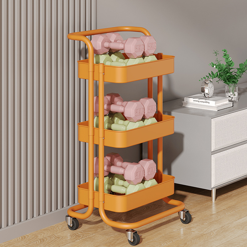 小型カート収納ラック卸売おもちゃスナックラック美容ネイルカート越境家庭用可動式収納ラック