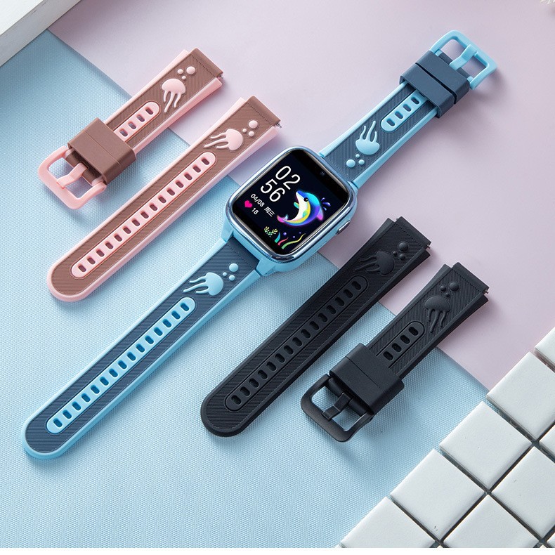 Factory Wholesale Suitable for Lenovo Laikool Kidsren's Phone Watch D2 Same Style Silicone Strap with Ear Removal Tool