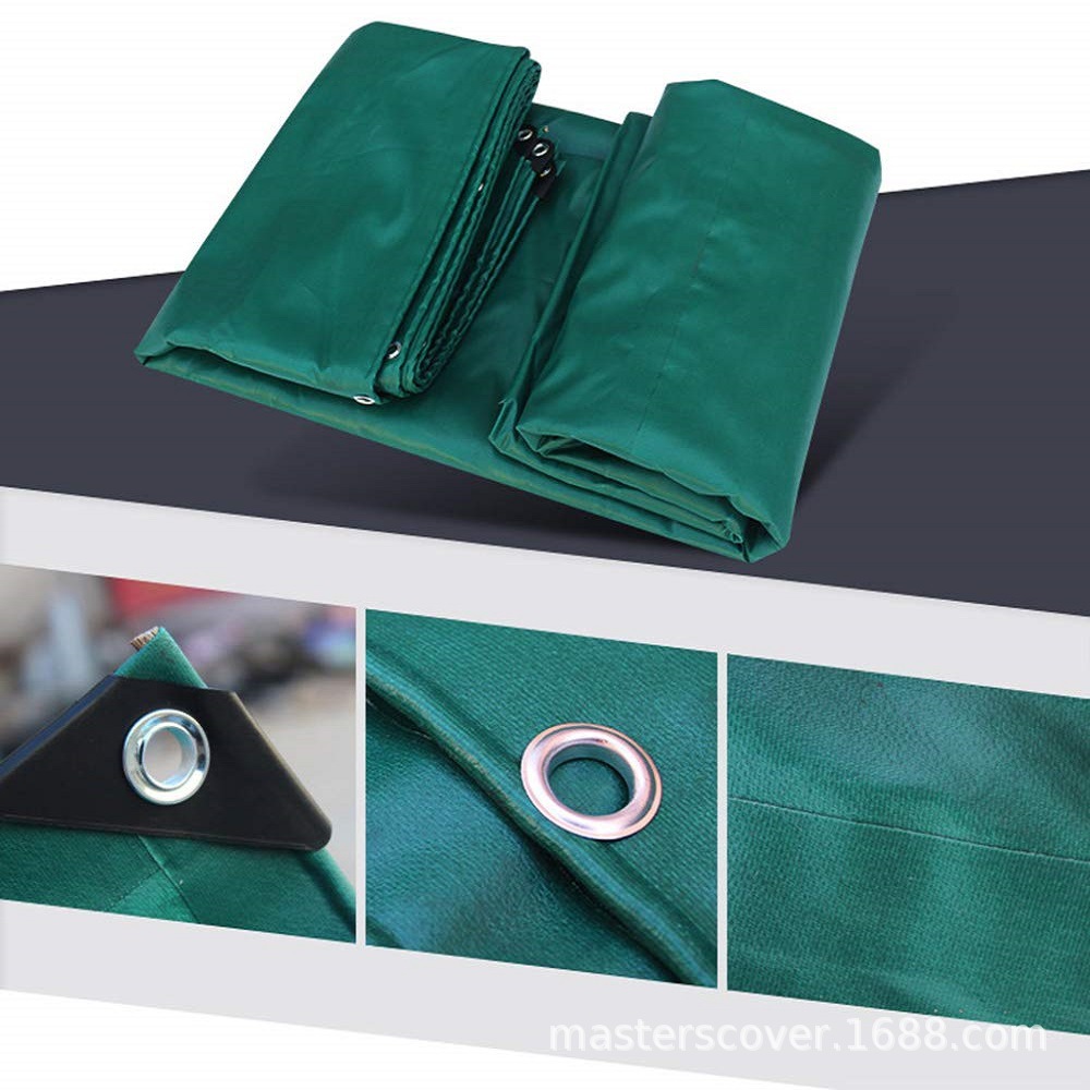 厂家直供绿色阻燃加厚篷布户外防水防紫外线防撕裂油布雨布