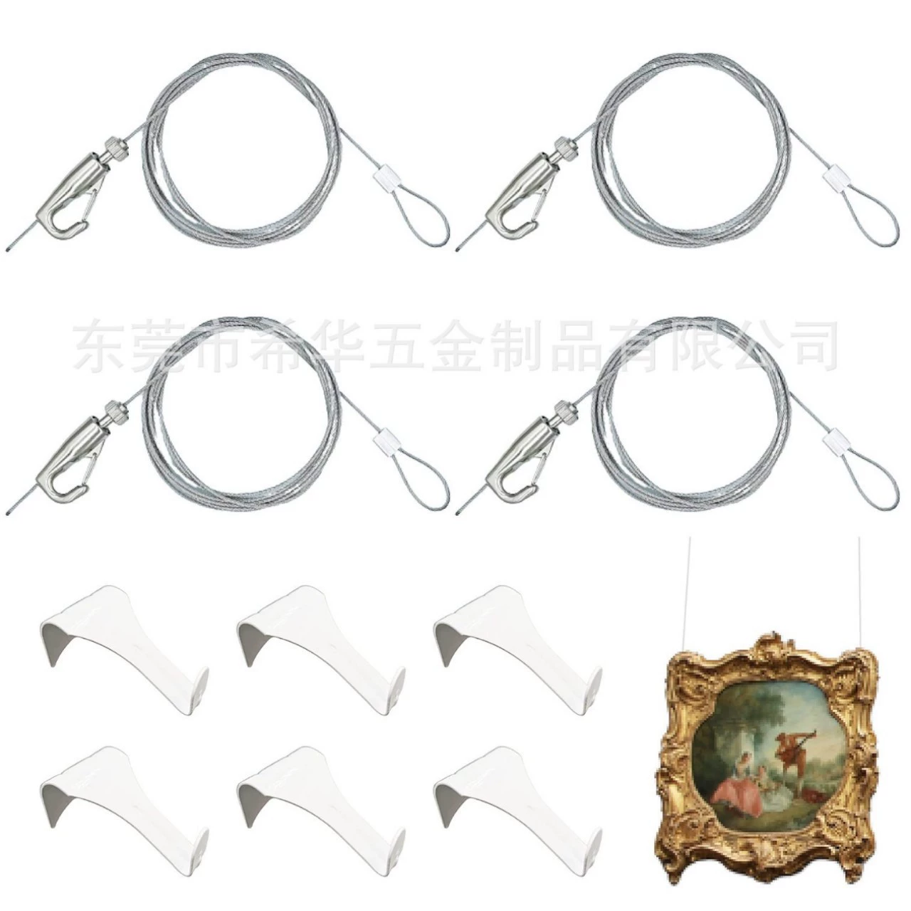 Галерея для подвешивания картин, выставка, подвесная веревка для картин, подвесной крючок, регулировочный крючок для стальной тросовой веревки, код для подвешивания картин, крючок для каллиграфии и рисования
