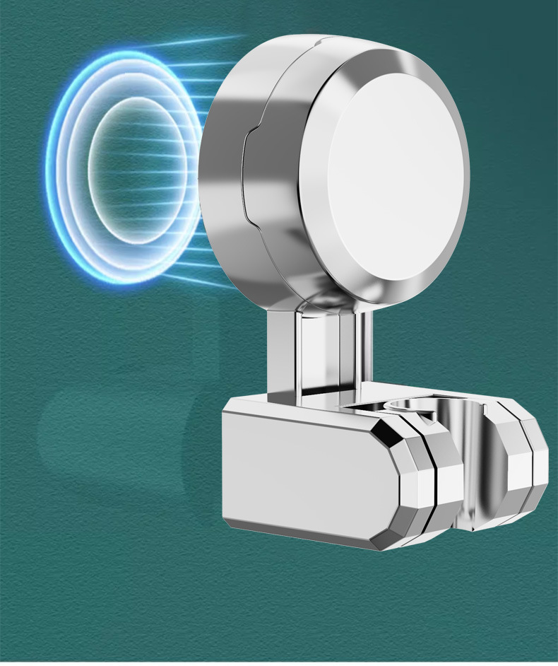 Light luxury suction cup shower head stand, no need for drilling, fixed seat, shower head stand, magic tool, adjustable wall base stand undefined