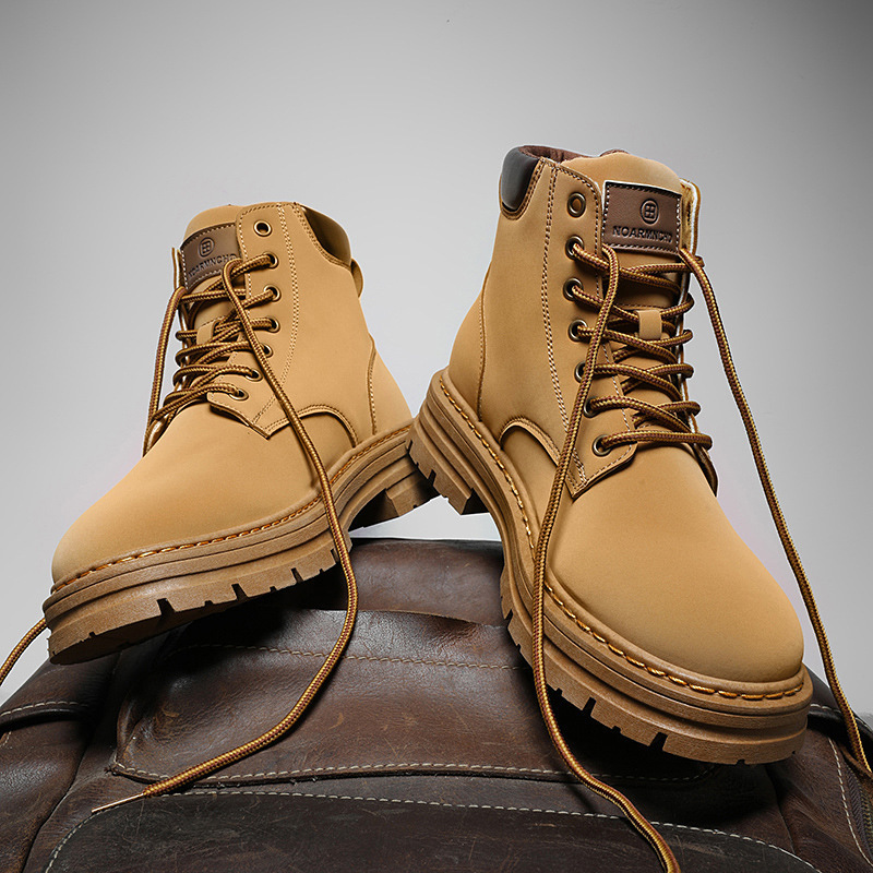 Zapatos de protección laboral para hombre para primavera, botas de trabajo duraderas, impermeables, antideslizantes, adecuadas para senderismo y deportes en primavera.