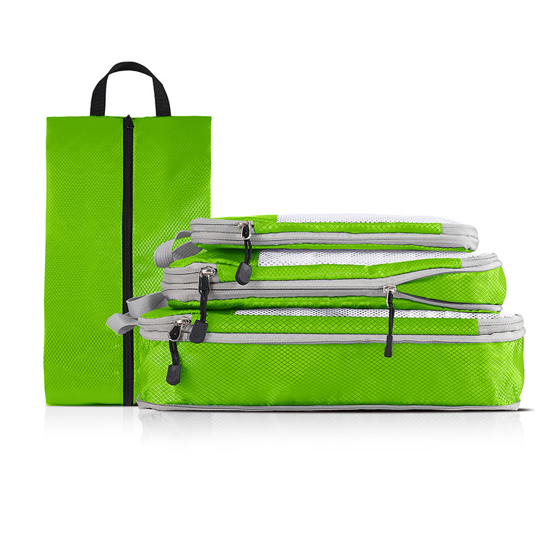 Viaje plegable bolsa de almacenamiento traje de malla visual equipaje trolley caso organizador bolsa