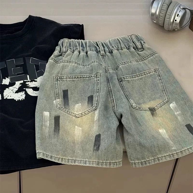Pantalones de verano para niños, niños y niñas, pantalones casuales variados, pantalones medianos para niños, bebés, pantalones para niños pequeños image 3