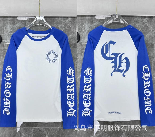 新款跨境CH克罗潮牌MattyBoy红唇十字针长袖圆领卫衣时尚百搭上衣|undefined