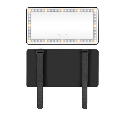 Yeni LED avtomobil makiyaj güzgüsü, toxunma ilə tənzimlənən üçrəngli HD güzgü