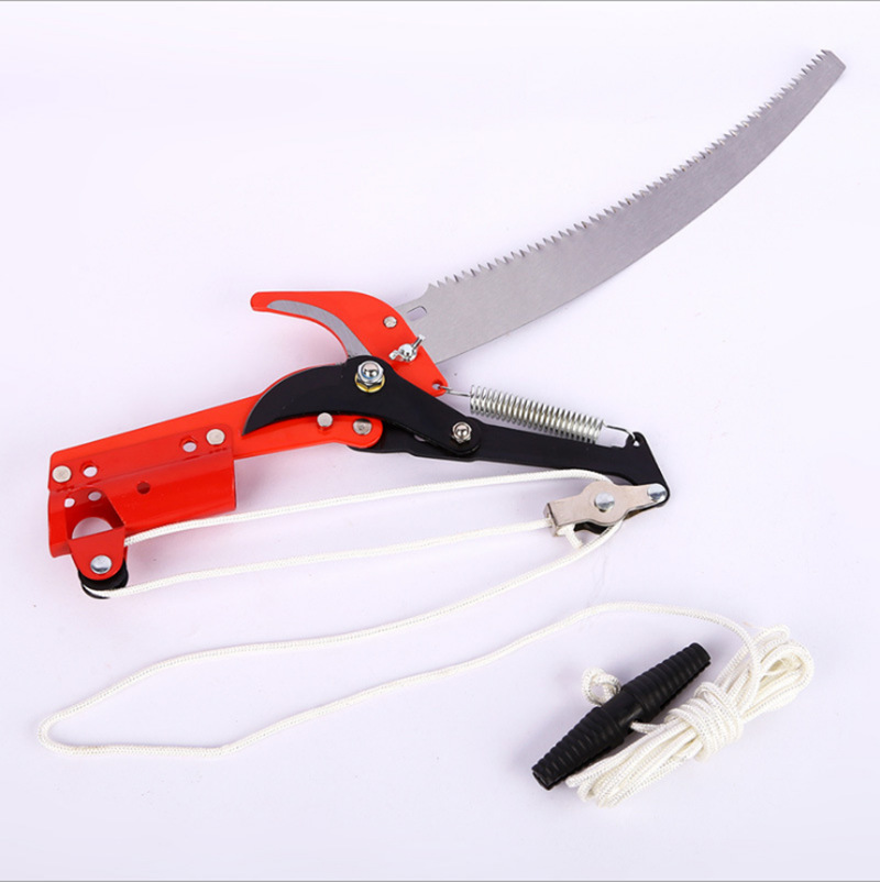 厂家直销伸缩杆园艺修枝剪 加粗尼龙绳果树剪刀 高空粗枝高枝剪
