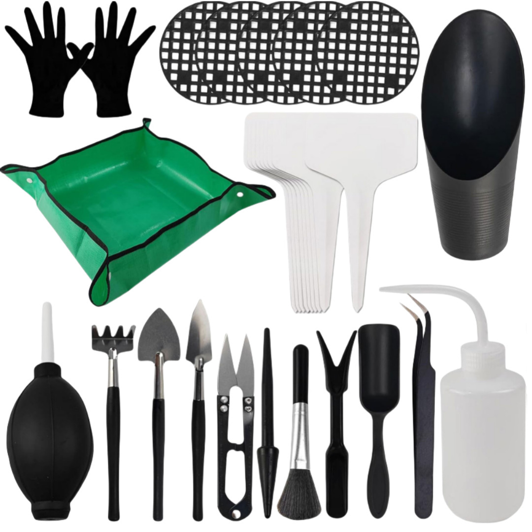 Black gardening 30-piece set